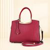 Bolsa Roja mujer madre bolsa de boda patrón de cocodrilo boda bolso de mano para mujeres de mediana edad regalo de cumpleaños suegra Bolso de mujer