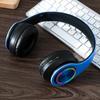 Auriculares Bluetooth luminosos populares transfronterizos montados en la cabeza, auriculares inalámbricos con subwoofer, todo incluido, duración de batería superlarga