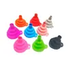 Fornecimento direto da fábrica funil dobrável de silicone mini portátil telescópico funil de óleo dobrável suprimentos criativos de cozinha