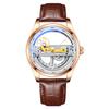 Reloj mecánico automático NARY/Nairui Yan Select para hombre, esfera de sol, luna y estrellas, 18087