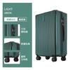 Maleta Retro de Marco de Aluminio en Ángulo Recto para Hombres y Mujeres con Cerradura de Combinación, Maleta de Viaje de Cuero de 20 Pulgadas, Maleta Giratoria de 24 Pulgadas con Ruedas 26 pulgadas
