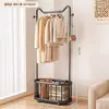 Cabide de Roupas de Chão Cabide de Roupas para Quarto Varanda de Casa Cabide Secador de Roupas Leve de Luxo Quarto de Estudante Cabide Simples de Armazenamento