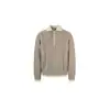 Suéter de Pana con Cuello Polo Estilo Old Money para Hombres y Mujeres en Otoño e Invierno Grueso de Punto Grueso Suéter Retro de Punto Trenzado