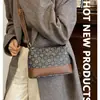 Nova Bolsa Transversal Estampada Retro da Moda para Mulheres, Bolsa de Ombro Versátil para Compras, Bolsa Tote Balde Leve para o Dia a Dia