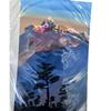 Tarjeta de felicitación de papel Loka pintada a mano de Nepal Montaña Nevada papel Loka hecho a mano 12 * 9cm 2 piezas
