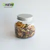 Frasco de plástico de barriga grande de 580 ml snacks de frijol disueltos bola de espino frasco sellado frasco de comida botella de plástico transparente para mascotas
