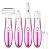 Depilador Elétrico Feminino Transfronteiriço Recarregável para Axila, Perna, Partes Íntimas Depilador Aparador Kit de Depilação Indolor
