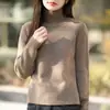 Cárdigan de Punto Desestructurado con Cuello de Tortuga Medio y Botonadura, Diseño de Botones Decorativos en la Parte Delantera y Trasera, Ropa de Abrigo de Punto para el Viaje Diario de Primavera y Otoño
