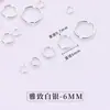 3-12mm Aço Inoxidável Argolas de Salto Abertas Acessórios para Joias Artesanais Brinco Pulseira Chaveiro Material Argola Única Argola de Salto Fechada