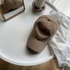 Boné de Baseball Vintage Cor Sólida Lavada Estilo Japonês Chapéu de Sol Curvo Estilo Cowboy Feminino Chapéu de Topo Macio Preto Estilo Coreano Tendência