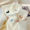Calcetines de terciopelo australiano invierno mujer cálidos almacenamiento de calor con forro polar gruesos para casa lindos calcetines de tubo largos felpa bordado peludo