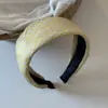 Diadema de corona alta estilo coreano para mujer, diadema simple de ala ancha para lavarse la cara para todas las estaciones, linda diadema de esponja de verano, accesorio para el cabello