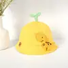 Boné Amarelo com Aba de Dinossauro Fofo para Crianças Primavera e Outono Chapéus para Meninos e Meninas Bonés de Baseball para Bebês Proteção Solar de Verão