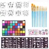 Nuevo Pigmento de Pintura Facial Humana Soluble en Agua de 42 Colores Halloween Navidad Pintura Facial Vestido Festivo