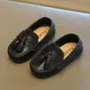 Zapatos de piel para bebé, zapatos de estilo británico para niños de 1 a 3 años, mocasines, nuevos zapatos versátiles de otoño 2026 para niños y niñas