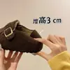 Venta Caliente Birkenstocks Grises para Mujer Invierno Más Terciopelo Nuevo Sin Cordones Fieltro Interior Aumento de Altura Retro Birkenstock Zapatos de Algodón