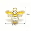 Fabricante Transfronterizo Goteo de Aceite Aleación Casa de Abejas Tarro de Miel Colgante Llavero Accesorios para Joyería DIY Colgante