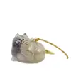 Pingente Fofo de Bola de Pelo de Gato, Chaveiro Transparente Gashapon para Armazenamento de Pelo de Animal de Estimação, Pingente de Bolsa de Aparência Sofisticada para Comemoração