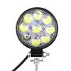 Luz de trabajo LED para coche Mini Redonda 9 luces 27W luz auxiliar faro modificado reflector de ingeniería faro