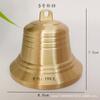 Nuevo Colgante de Campana de Cobre Dorado Campana de Cobre Colgante de Campana para Coche Artesanías de Metal Creativas Joyería de Campana de Cobre