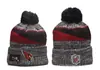 Nueva Gorra de Fútbol 49ers para Otoño e Invierno, Gorro de Punto Cálido Unisex con Letras Bordadas