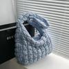 518569 Coreia do Sul nova bolsa plissada nuvem versátil moda ombro portátil bolinho bolsa grande capacidade algodão para baixo axila