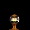 Lámpara de Bola de Cristal Real para Ofrenda, Lámpara de Loto Recargable, Lámpara de Buda de Cobre, Lámpara Frontal de Buda, Lámpara LED Eterna, Lámpara de Ofrenda para el Hogar