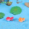 Micropaisaje de musgo de pez dorado de dos colores, zakka, mini artesanías de resina, decoración, bricolaje, accesorios para pasteles, joyería