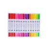 Amazon Xiyin Temu Caneta Aquarela Dupla Face Multicor Caneta de Traço Fino com Ponta Macia Múltiplas Especificações Lavável para Crianças Arte
