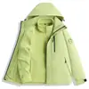 Tallas Grandes Nueva Chaqueta de Montañismo para Exteriores para Hombre Chaqueta Impermeable a Prueba de Viento Tres en Uno Desmontable Engrosada Chaqueta de Otoño e Invierno para Mujer