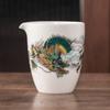 Juego de té de porcelana blanca con taza de jade y sebo, juego de té, taza de té, taza de té para hombre, filtro para té, drenaje de té, accesorios de arte de té de alta calidad