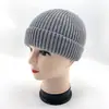 Chapéu Retrô Popular da Amazon para Outono e Inverno, Quente, Curto, Baotou, Pele de Melão, Cor Pura, Tricô de Lã, para Homens e Mulheres