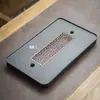Bandeja de té de melamina simple imitación piedra negra para uso doméstico, doble propósito para preparar té y drenaje de agua, bandeja de té pequeña para preparación en seco