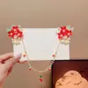 Acessórios de Cabelo Hanfu Estilo Antigo para Meninas, Corrente de Testa Estilo Chinês Parecendo Fada, Ornamento de Cabelo Corrente de Testa de Princesa, Grampo de Cabelo com Borla para Fantasia Antiga