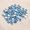 Pedras Strass Coloridas de Resina 2-6mm Strass com Fundo Plano Acessórios para Joias DIY Strass para Nail Art Feita à Mão Strass de Cristal de Vidro Redondo