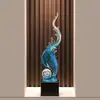 Entrada de Casa Entrada Viento y Agua Verticales Adornos Altos Sala de Estar Mueble de TV Oficina Lujo Ligero Decoraciones para el Hogar de Gama Alta