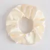 Goma de pelo elegante y con estilo transfronteriza, alta elasticidad, versátil, simple y de alta gama, de satén, para coleta alta en mujeres