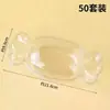 Caixa de Embalagem para Sorvete, Caixa de Embalagem para Bolo de Mousse de Frutas, Recipiente Descartável Transparente em Blister com Formato de Doce