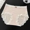 A7341 Ropa Interior Femenina con Encaje Francés de Lunares Cepillado Estilo Girly, Acrílico, Cálido, Otoño/Invierno, Algodón Puro, Refuerzo Extendido 10
