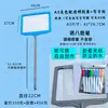 Placa de Display Portátil de Mão Quadro Branco Pequeno Portátil Apagável A3 A4 Placar de Pontuação para Pegar e Deixar Alunos Placa de Sinalização Quadro de Avisos