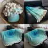 Manta com Estampa de Buquê de Rosas Pronta, Manta Tricotada à Mão, Presente de Feriado, Manta para Sofá, Personalização de Fabricante Transfronteiriço