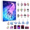 Cazadora Kpop Transfronteriza Grupo Femenino Calendario de Cuenta Regresiva Navideña Caja Sorpresa Llavero de Mochila Colgante Acrílico Caja de Regalo
