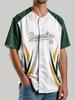 Verano 2025 Amazon Nuevo Casual Moderno Deportivo para Hombre Camiseta de Contraste con Letras Estampado 3D Cuello Redondo Béisbol