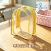 Bolsa para carrinho de bebê estilo japonês Labubu de terceira geração, bolsa moderna para guardar brinquedos, bolsa suspensa transparente de 15 cm à prova de poeira, bolsa ita de exposição