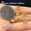 Plata de Ley S925 Chapada en Oro Completamente Diamantada Micro-Pavimentada Zirconia Separador Pulsera de Cristal Separador Pulsera Collar Accesorios Hechos a Mano para Manualidades