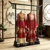 Nuevo Colgador de Ropa Estilo Chino Xiuhe, Soporte de Exhibición Hanfu Estilo Antiguo de Hierro, Accesorios de Exhibición Qipao, Estante Especializado, Zen