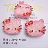 Juguete de Comida Simulada Cabeza de Gato Pan Galleta DIY Pegamento de Crema Funda para Teléfono Móvil Accesorios para el Cabello Flor para Zapatos Colgante Papelería Material de Resina