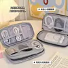 Bolsa de Almacenamiento para Cable de Datos de Power Bank, Bolsa de Tela para Fuente de Alimentación Móvil, Caja para Disco Duro, Funda Protectora para Teléfono Móvil Adecuada para Xiaomi y Romoss