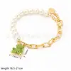 [nuevo] pulsera de zafiro estilo palacio barroco retro pulsera de perlas y gemas temperamento personalidad