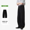 Jeans de sarga de algodón puro para hombre, holgados y elegantes para otoño e invierno, modernos y favorecedores, con corte recto que alarga las piernas